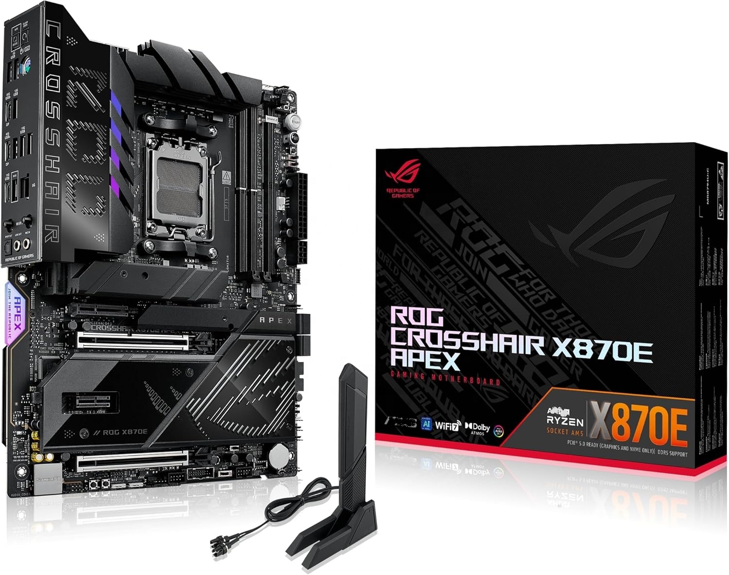 Rog Crosshair X870e Apex X870e - огляд і ціна X870E Atx Motherboard