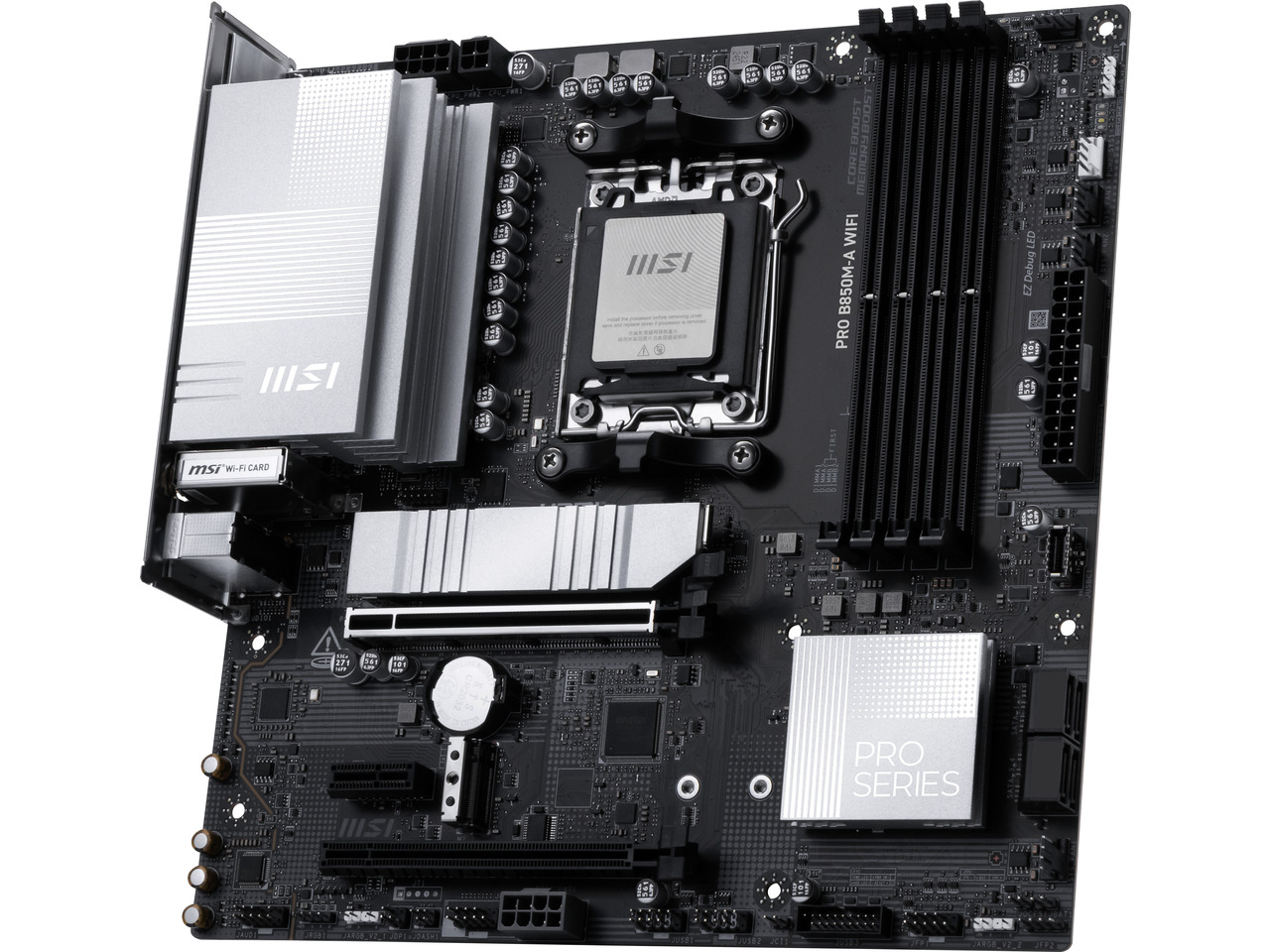 MSI PRO B850M-A WIFI AM5 , Wi- - огляд і ціна Am5 Micro Atx Pcie 5.0 Motherboard