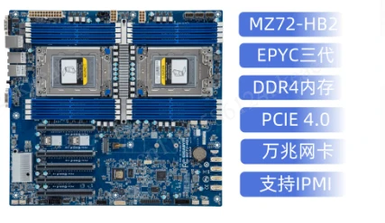 MZ72-HB2 Dual Socket SP3 Mothe - огляд і ціна Dual Socket Sp3 Epyc Motherboard